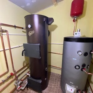 Centrala pe lemne, carbune, brichete de rumeguș, peleți 20 KW – Liepsnele L20 Universal - imagine 7