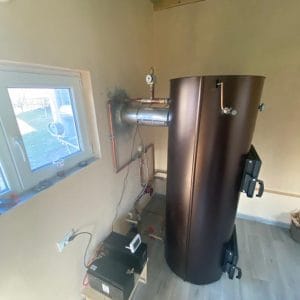 Centrala pe lemne, carbune, brichete de rumeguș, peleți 20 KW – Liepsnele L20 Universal - imagine 9
