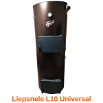 Centrala pe lemne, cărbune, brichete de rumeguș, peleți 10 KW – Liepsnele L10 Universal