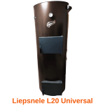 Centrala pe lemne, carbune, brichete de rumeguș, peleți 20 KW – Liepsnele L20 Universal