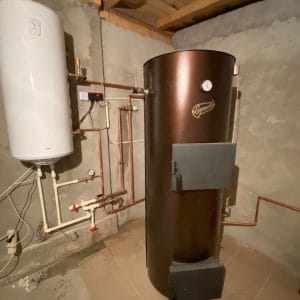 Centrala pe lemne, carbune, brichete de rumeguș, peleți 20 KW – Liepsnele L20 Universal - imagine 6
